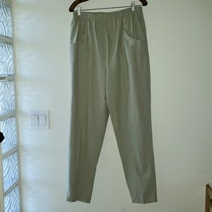 100% cotton sage green pants by Cascade Blues 14P…